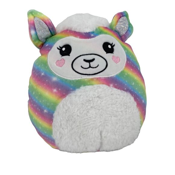 Squishmallows KellyToy Rainbow Llama Bailey 8" - Picture 1 of 8